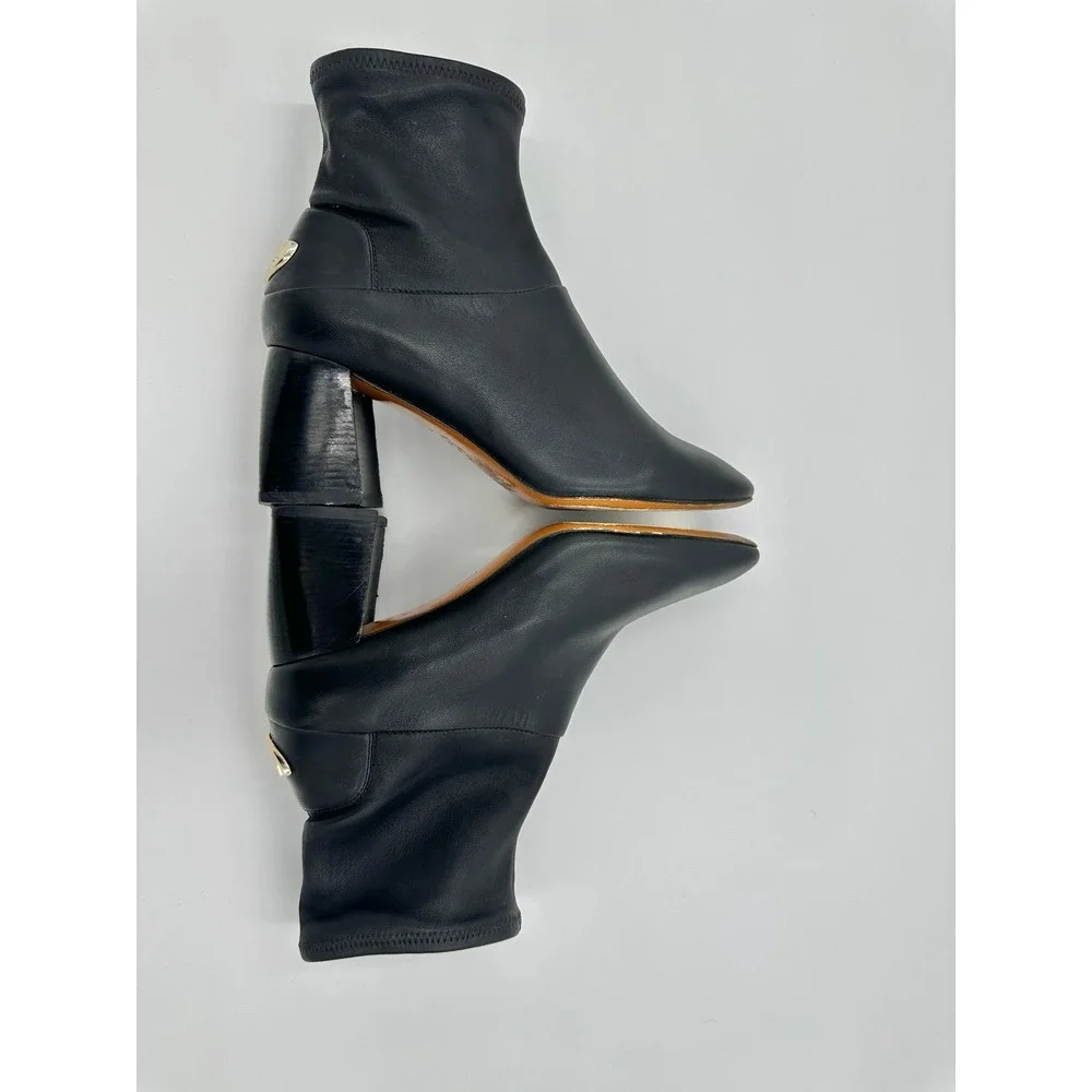 Tory Burch‎ Sidney bootie black leather size 7M womens boots